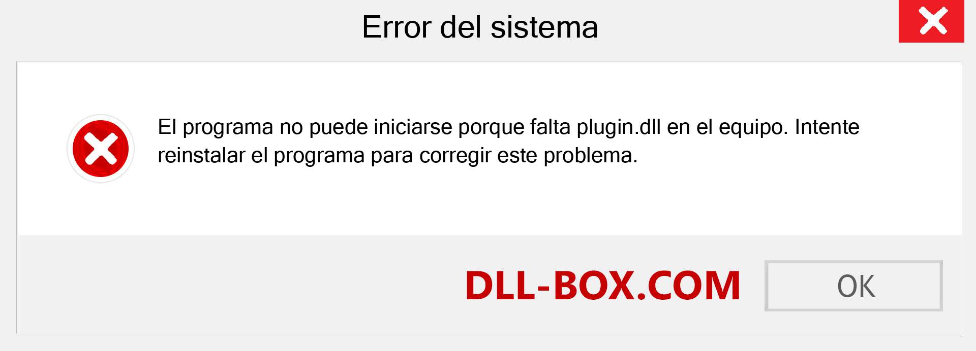 ¿Falta el archivo plugin.dll ?. Descargar para Windows 7, 8, 10 - Corregir plugin dll Missing Error en Windows, fotos, imágenes