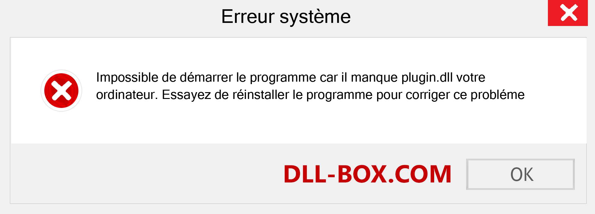 Le fichier plugin.dll est manquant ?. Télécharger pour Windows 7, 8, 10 - Correction de l'erreur manquante plugin dll sur Windows, photos, images